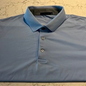 Greyson Men’s light blue polo, XL